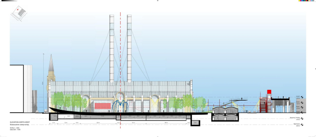 Центр современной культуры фонда V-A-C в бывшей электростанции ГЭС-2. Предоставлено Renzo Piano Building Workshop (RPBW)