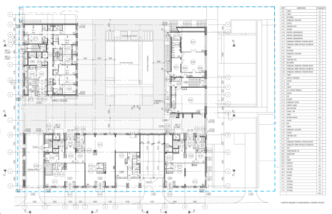 Residential complex on the Grishina Street. Plan of the first floor. Project, 2015 � Sergey Kiselev and partners