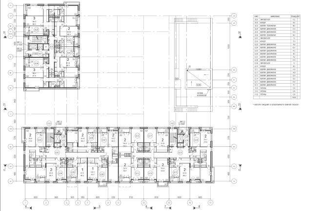 Residential complex on the Grishina Street. Plan of the typical floor. Project, 2015 � Sergey Kiselev and partners