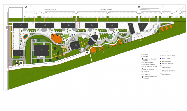 Multiapartment buildings on the Komendantsky Prospect. Master Plan � Evgeny Gerasimov and Partners