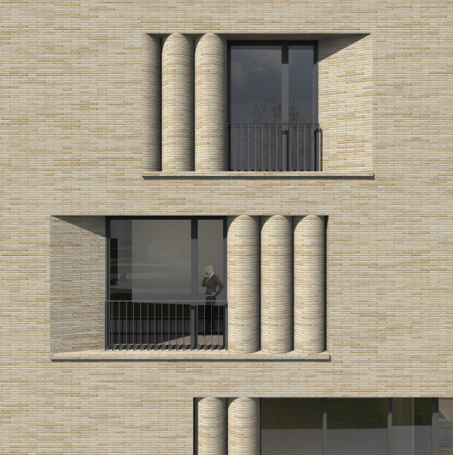 Multifunctional integrated development of the Sofiyskaya Embankment. Facade � Sergey Skuratov ARCHITECTS