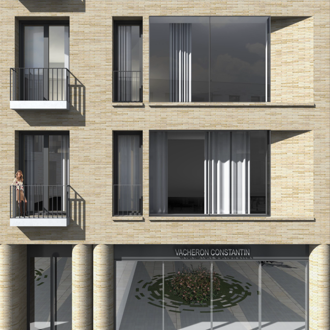 Multifunctional integrated development of the Sofiyskaya Embankment. Facade � Sergey Skuratov ARCHITECTS