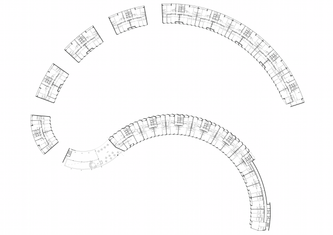 "Skolkovo-Park". Plan of the typical floor  Creative Union "Reserve"