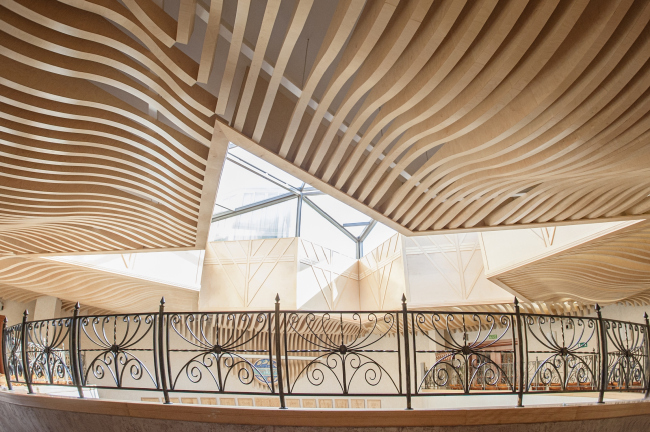 The ceiling in the Ceremonial Hall in the synagogue on Bolshaya Bronnaya Street  Sergey Estrin architectural studio