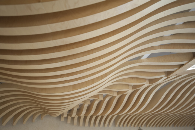 The ceiling in the Ceremonial Hall in the synagogue on Bolshaya Bronnaya Street  Sergey Estrin architectural studio