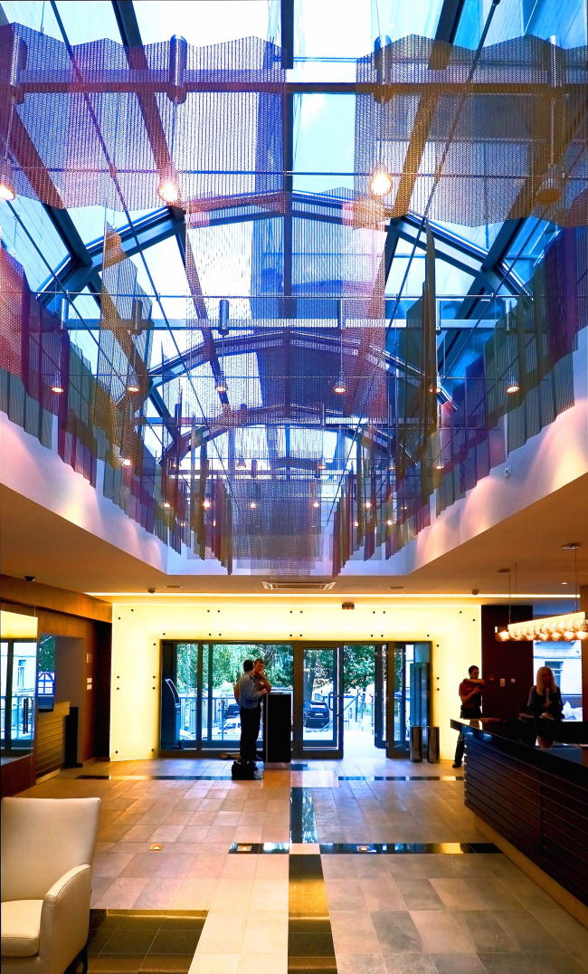 The entrance area of World Class club on Klimashkina Street � Sergey Estrin architectural studio