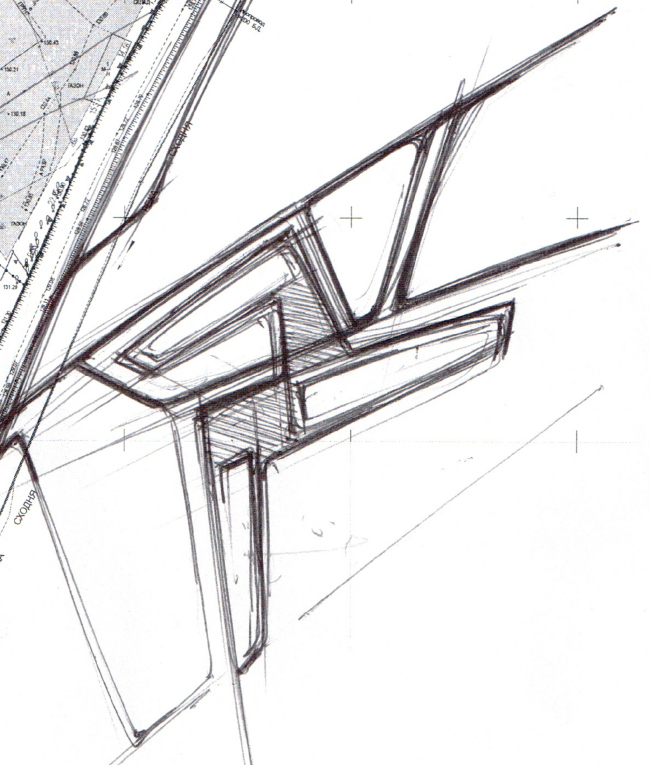 The concept of the hotel complex Radisson Blu Moscow Riverside. Sketch � 4izmerenie