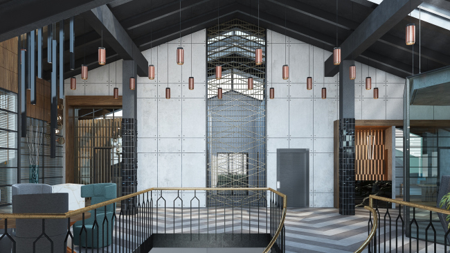 Interiors of the headquarter of the Voronezh research and production company � PANACOM