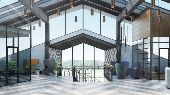 Interiors of the headquarter of the Voronezh research and production company � PANACOM