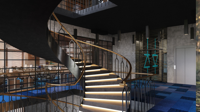 Interiors of the headquarter of the Voronezh research and production company � PANACOM