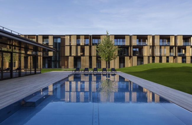Отель Lanserhof, озеро Тегерн (Германия). Ingenhoven Architects. Изображение предоставлено WAF