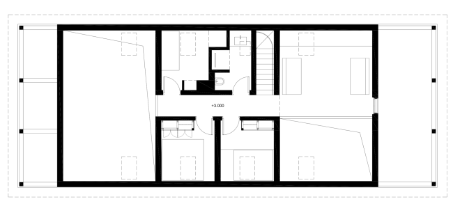 Частный жилой дом. План 2 этажа © Алексей Ильин