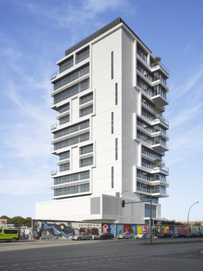 Residential building "Living Levels" � East Side Tower. Photo � Roland Halbe