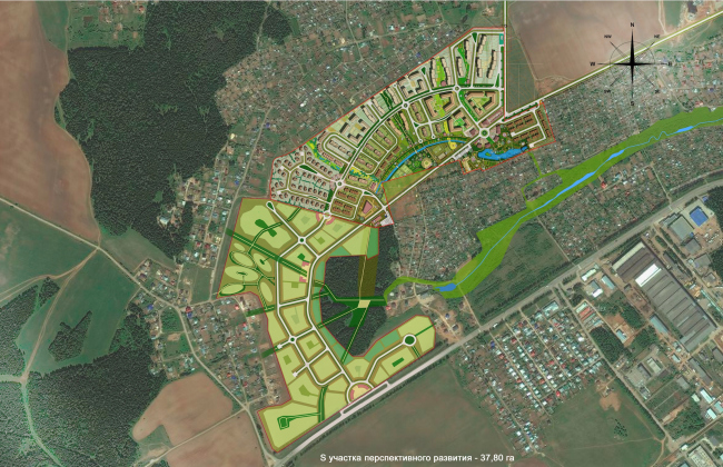 The architectural and planning concept of the residential projectin Kirov. Conceptual proposal on the territory development. Project, 2015  Archstroydesign