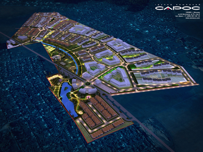 The architectural and planning concept of the residential projectin Kirov. Panorama. Project, 2015 � Archstroydesign