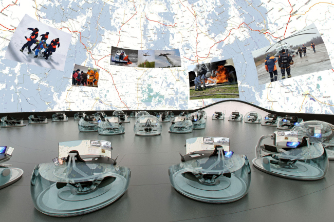 Концепция Национального центра управления в кризисных ситуациях МЧС РФ © Arch group