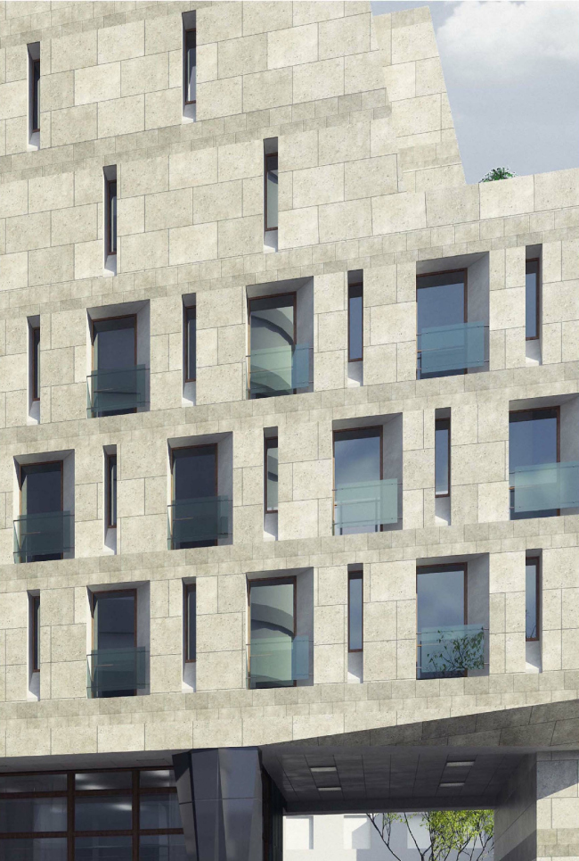 Butterfly Hotel Complex. Fragments  "Bogachkin & Bogachkin" Bureau