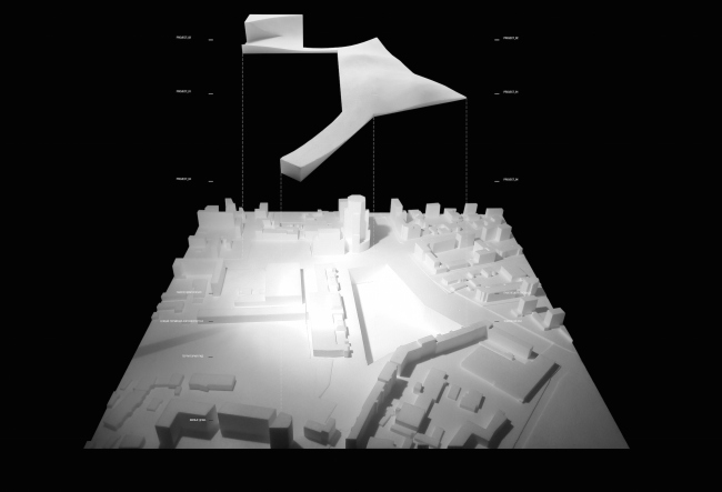 The project for a transfer hub �Paveletskaya". Model, shape. 2015 � WALL bureau