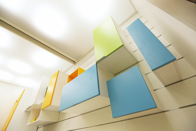 Design concept for efficiency apartments. Photographs � Arch group