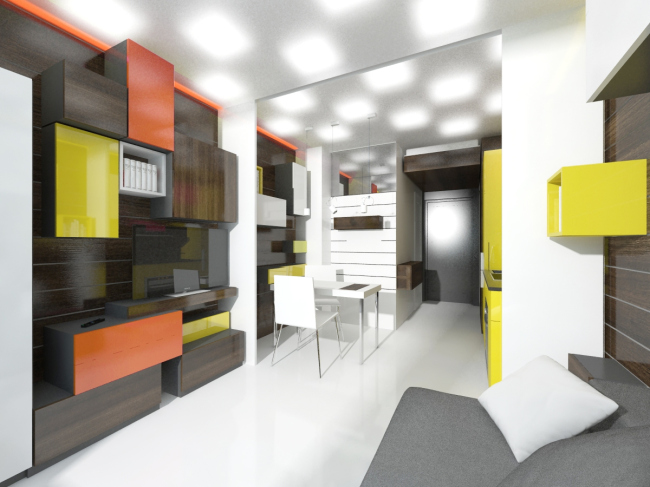 Design concept for efficiency apartments. Project � Arch group