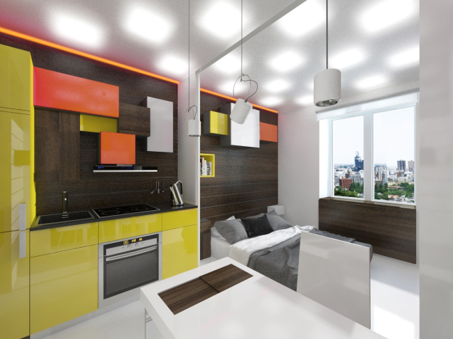 Design concept for efficiency apartments. Project � Arch group