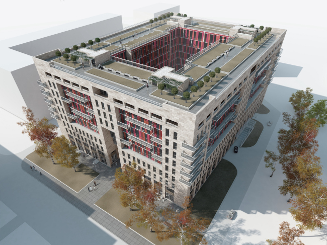 Apar-hotel at he Tallinskaya Street. Axonometry. Project 2013 � A.A.Stolyarchuk Studio