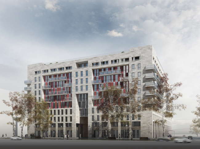 Apar-hotel at he Tallinskaya Street. Axonometry. Project 2013 � A.A.Stolyarchuk Studio