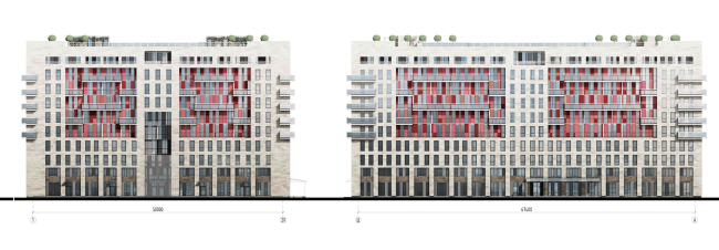 Apar-hotel at he Tallinskaya Street. Facades. Project 2013  A.A.Stolyarchuk Studio