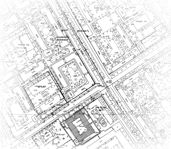 Apar-hotel at he Tallinskaya Street. Location plan. Project 2013 � A.A.Stolyarchuk Studio