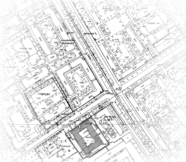 Apar-hotel at he Tallinskaya Street. Location plan. Project 2013  A.A.Stolyarchuk Studio