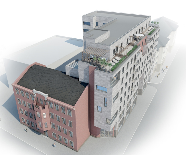 Multiapartment building at Mira Street. Project, 2014. � Anatoliy Stolyarchuk Architectural Studio