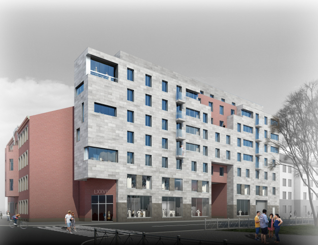 Multiapartment building at Mira Street. Project, 2014  Anatoliy Stolyarchuk Architectural Studio