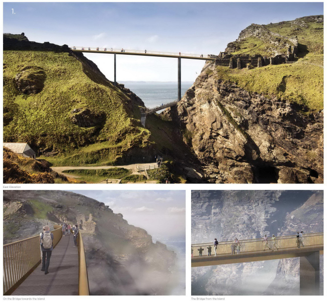  Marks Barfield Architects.    competitions.malcolmreading.co.uk/tintagel