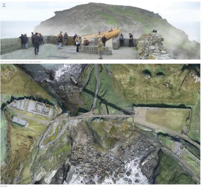  Marks Barfield Architects.    competitions.malcolmreading.co.uk/tintagel