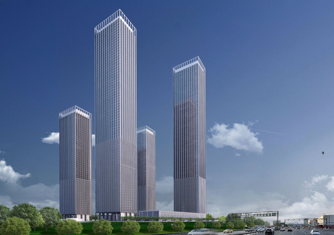 Multifunctional residential complex on the 5th Donskoy Proezd. 4 towers. Version 2. Project, 2015 � ABV Group