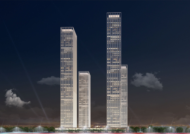 Multifunctional residential complex on the 5th Donskoy Proezd. 4 towers. Version 2. Project, 2015 � ABV Group