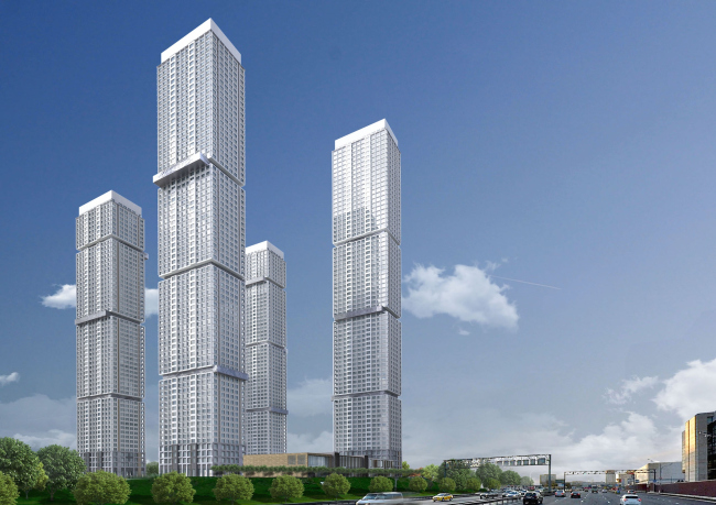 Multifunctional residential complex on the 5th Donskoy Proezd. 4 towers. Version 3. Project, 2015 � ABV Group