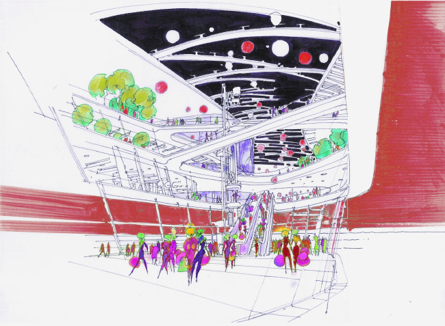 Торгово-развлекательный комплекс «Бурундуки». Эскиз. Проект, 2015 © АРХИМАТИКА