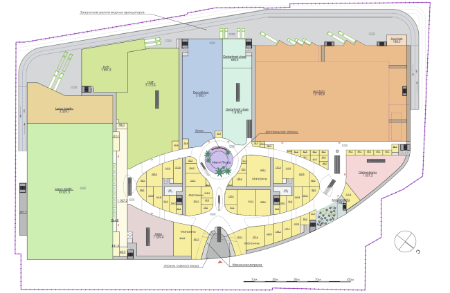 Shopping and entertainment complex "Burunduki". Plan of the 1st floor. Project, 2015 � ARKHIMATIKA