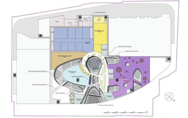 Shopping and entertainment complex "Burunduki". Plan of the 3rd floor. Project, 2015  ARKHIMATIKA