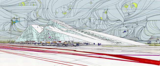 National bank in Astana. Sketch. Project, 2015  ARKHIMATIKA