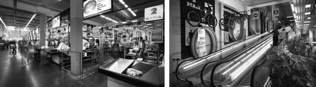 "Lenta" shopping center on the Vyborg Highway. Construction, 2004 � Anatoly Stolyarchuk architects