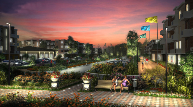 The architectural and planning concept of the residential projectin Kirov. Belvedere. Visualization. Project, 2015 � Archstroydesign