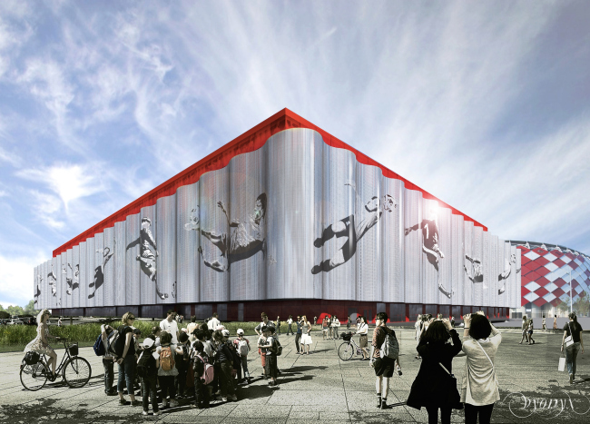 Multifunctional complex of "Spartak" football stadium. Option 4 � GrandProjectCity