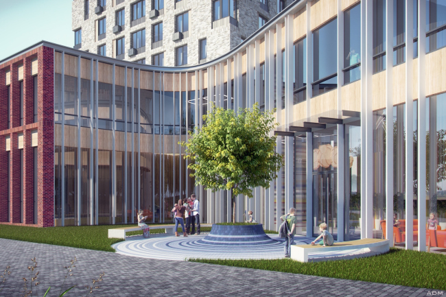 Multifunctional building with residential and other kinds of premises on the Shosse Entuziastov. Project, 2015 � ADM