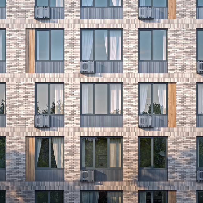 Multifunctional building with residential and other kinds of premises on the Shosse Entuziastov. Fragment of the first unit. Project, 2015 � ADM