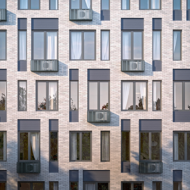 Multifunctional building with residential and other kinds of premises on the Shosse Entuziastov. Fragment of the third unit. Project, 2015 � ADM