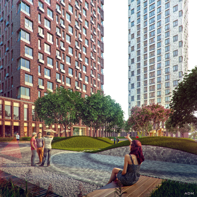 Multifunctional building with residential and other kinds of premises on the Shosse Entuziastov. Project, 2015 � ADM