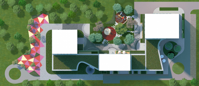 Multifunctional building with residential and other kinds of premises on the Shosse Entuziastov. Master plan. Project, 2015 � ADM