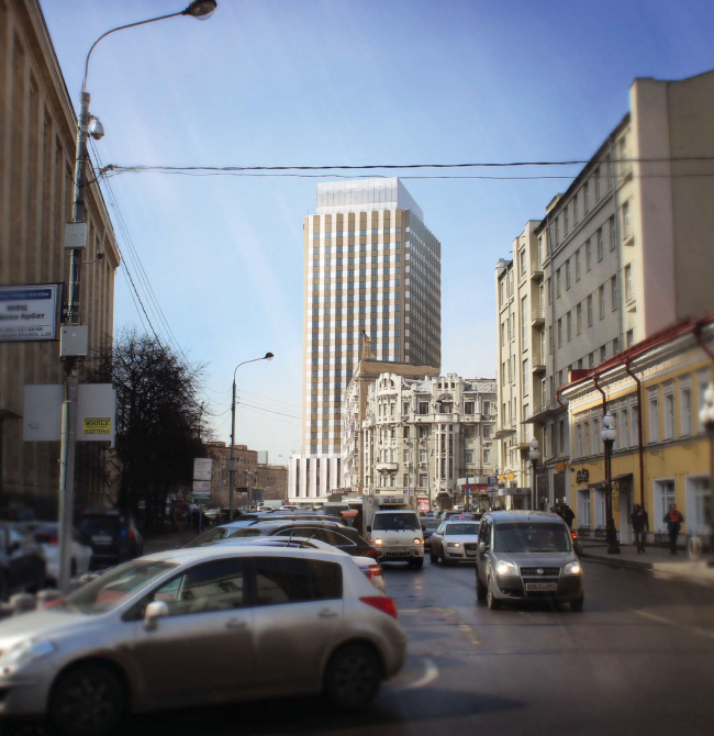 Проект перепланировки гостиницы «Белград». Вариант 2 надстройки © T+T Architects